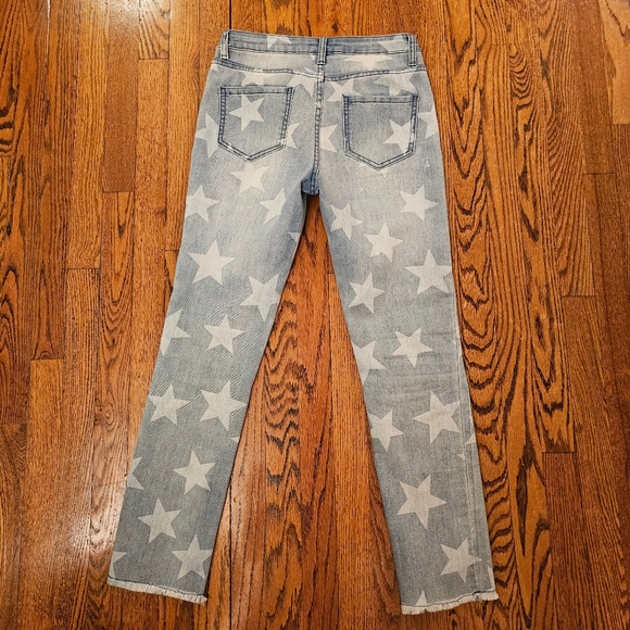 Distressed Stars faded fray hem denim jeans - Picture 15 of 16